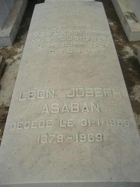 מַצֵּבה פון ASABAN Leon Joseph