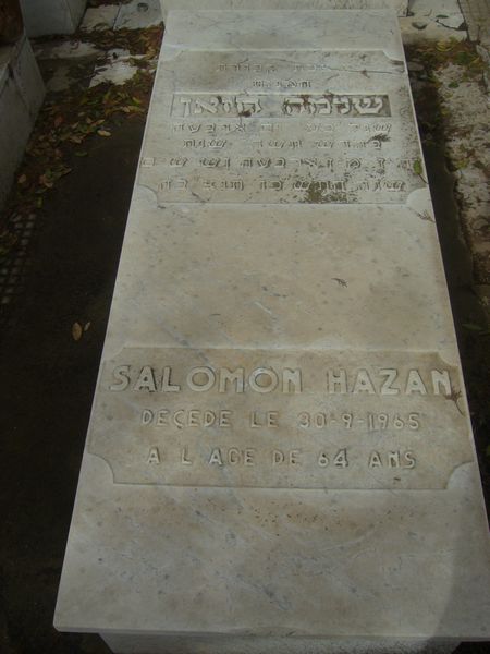 Stèle de HAZAN Salomon