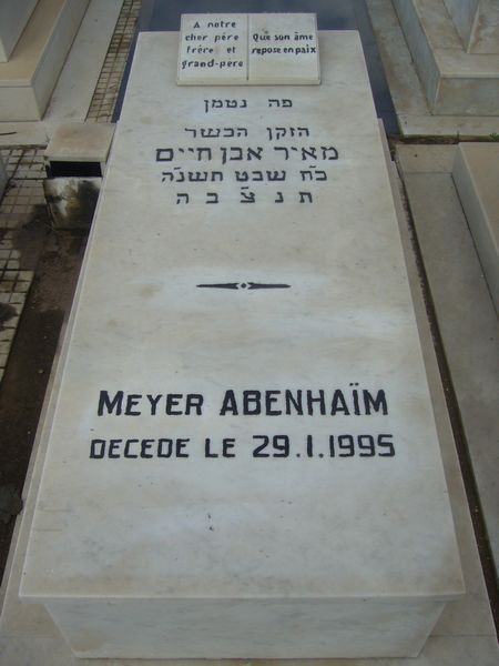 ABENHAIM Meyer 的墓碑