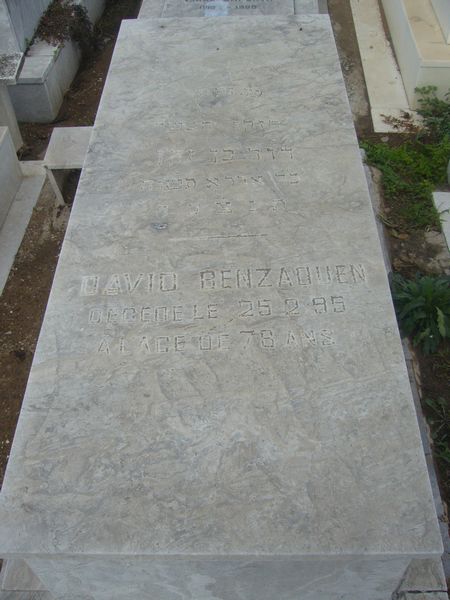 Grabstein von BENZAQUEN David