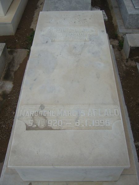 Tombstone of AFLALO Mardoché Marcos