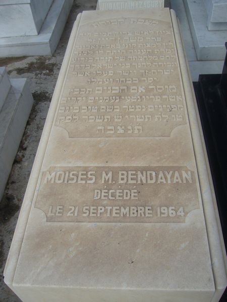 BENDAYAN Moses M. 的墓碑