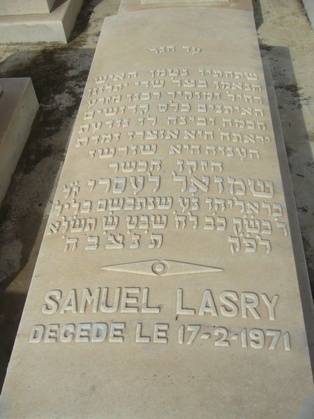 Tombstone of LASRY Samuel