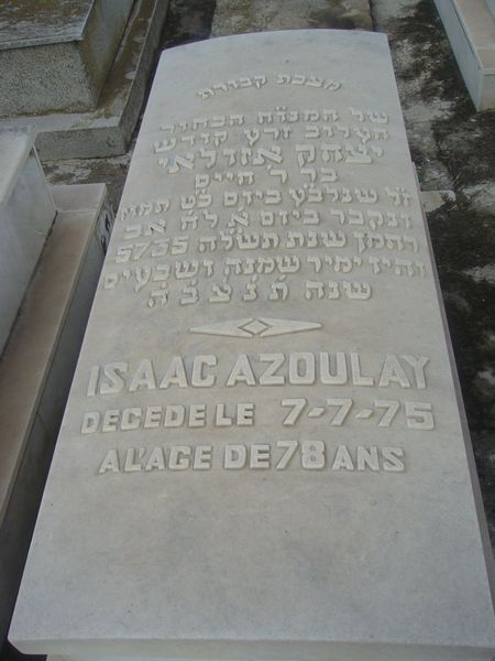 מַצֵּבה פון AZOULAY Isaac