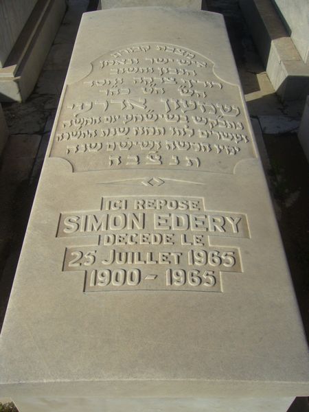 Grafsteen van EDERY Simon