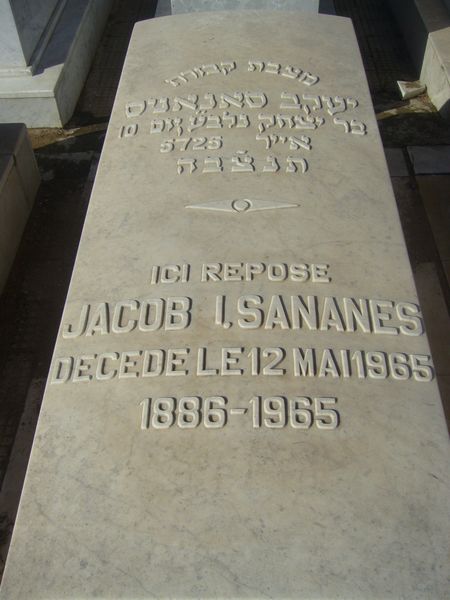 מצבת SANANES Jacob I.
