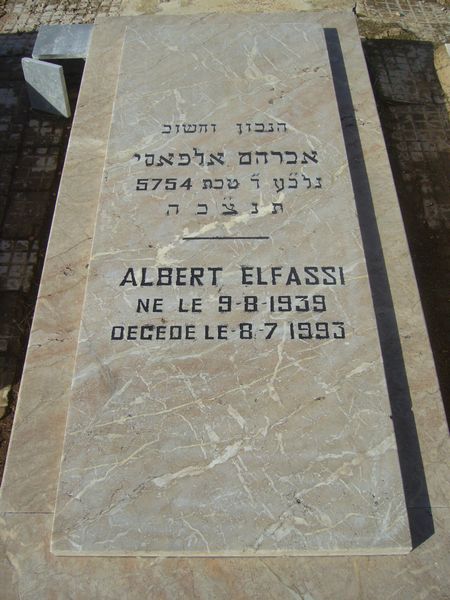 Stèle de ELFASSI Albert