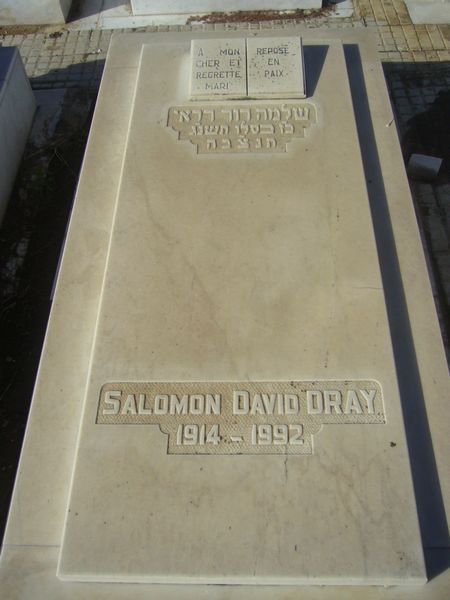 Grafsteen van DRAY Salomon David