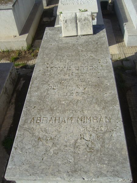 Lápide de MIMRAN Abraham