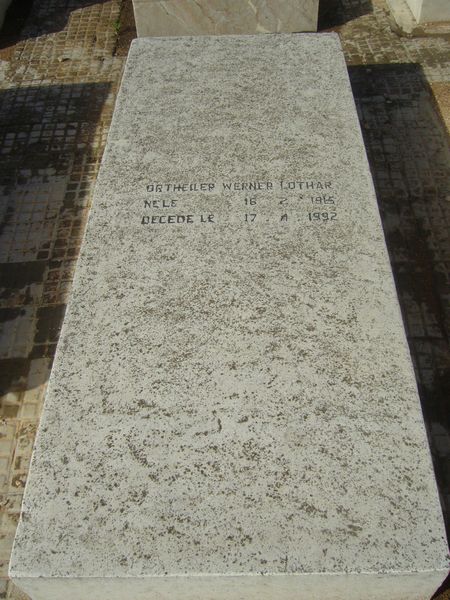 Stèle de ORTHEILER Werner Lothar