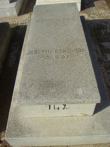 Надгробие BENSIMON Joseph