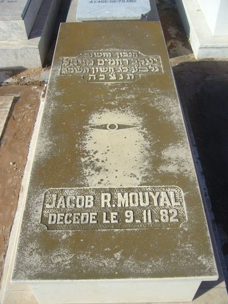 Lápide de MOUYAL Jacob R.