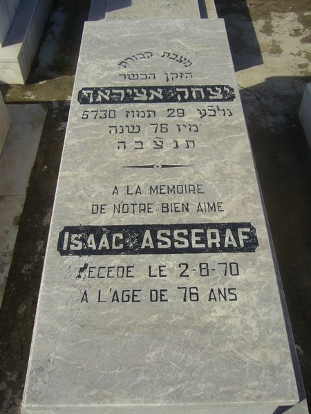 מַצֵּבה פון ASSERAF Isaac