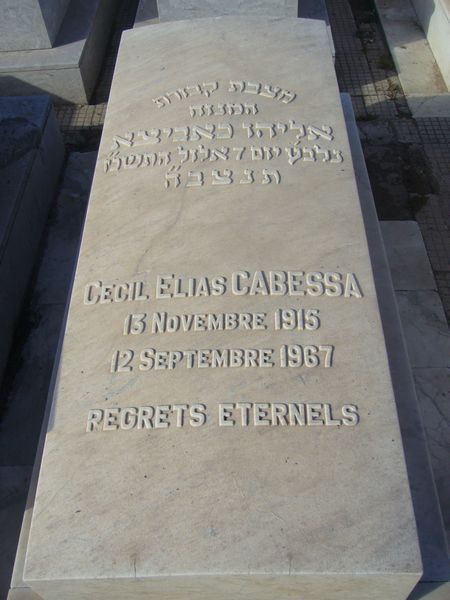 Grafsteen van CABESSA Cecil Elias