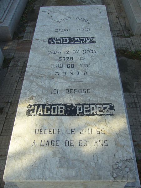 PEREZ Jacob fejfája