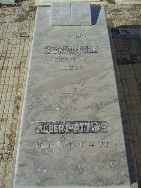 Tombstone of ATTIAS Albert