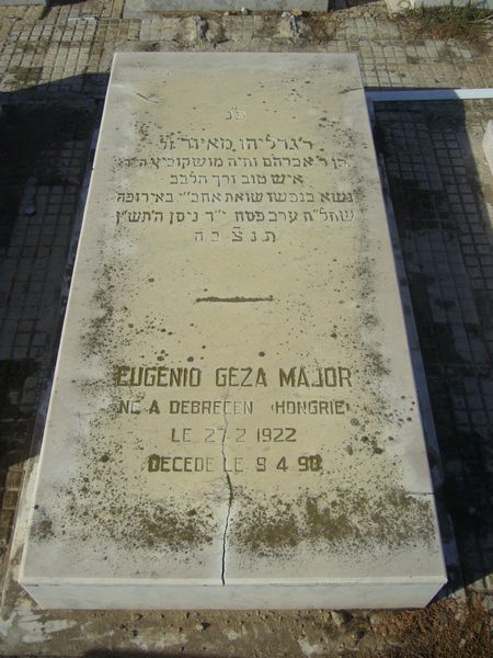 Tombstone of GEZA MAJOR Eugenio