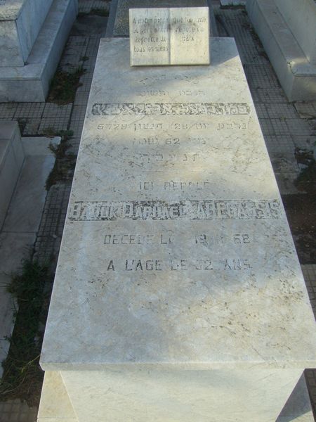 מַצֵּבה פון ABECASSIS Barukh Raphael