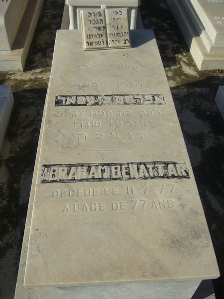 BENATTAR Abraham 的墓碑