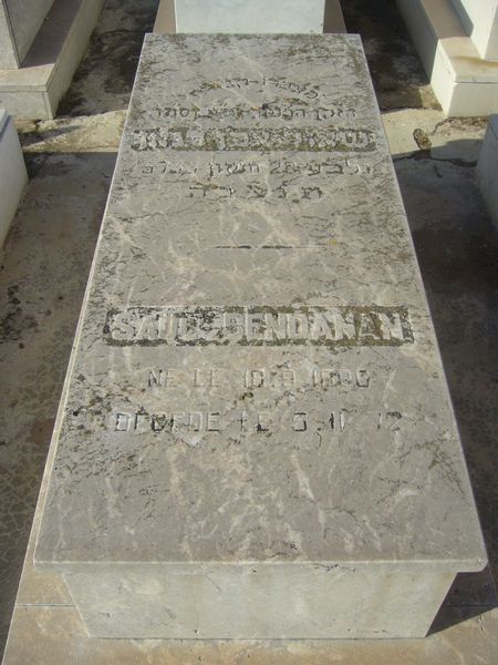 Lápide de BENDANAN Saul