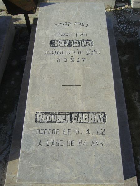 Stèle de GABBAY Reouben