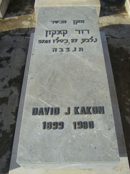 KAKON David J. 的墓碑