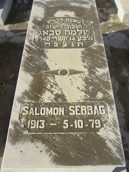 Lápide de SEBBAG Salomon