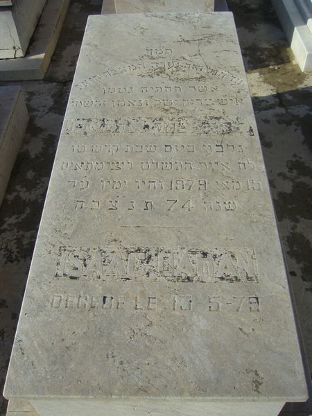 Grafsteen van DAHAN Isaac