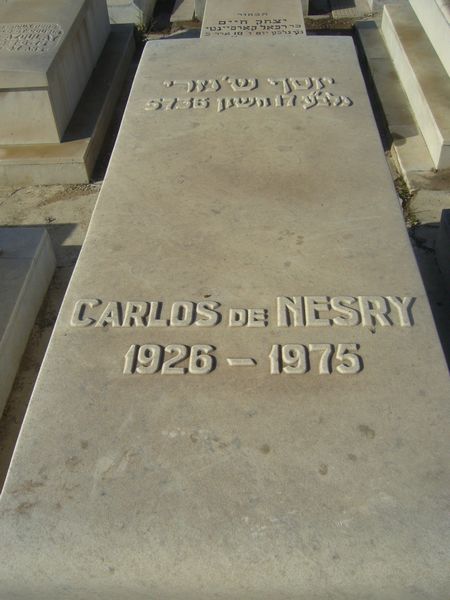 מצבת DE NESRY Carlos A.