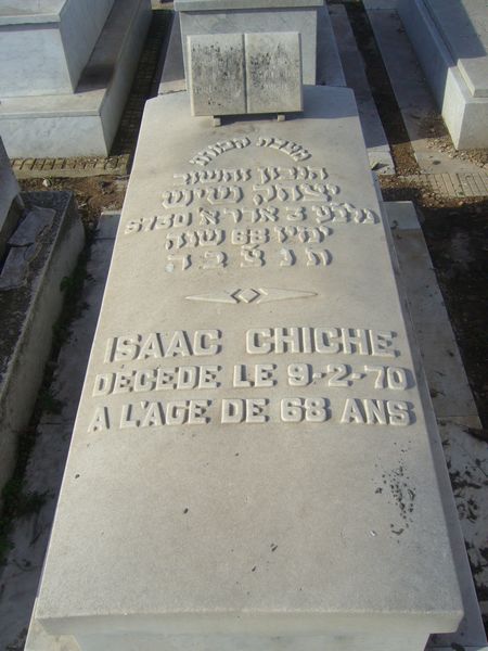 شاهدة قبر CHICHE Isaac