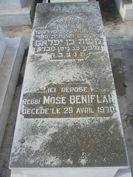 Grabstein von BENIFLAH Mose Rebbi