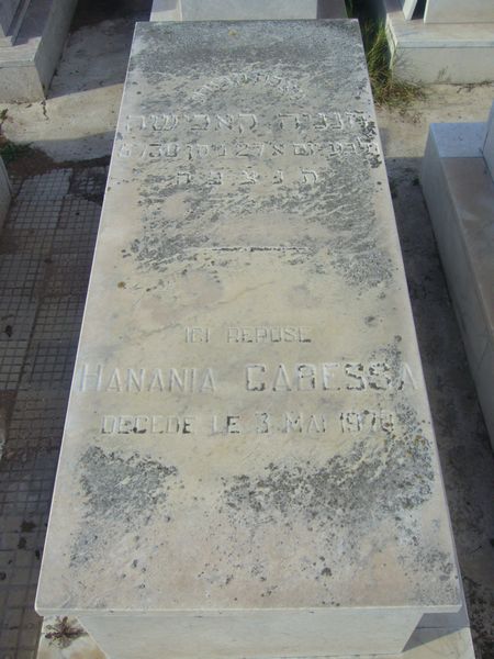 Grafsteen van CABESSA Hanania