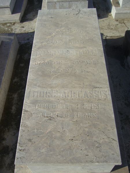 Tombstone of ABECASSIS Moise