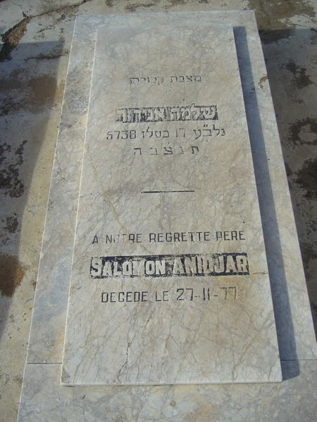 ANIDJAR Salomon fejfája