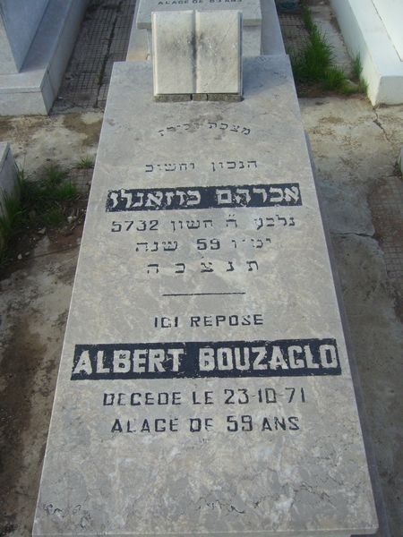 BOUZAGLO Albert 的墓碑
