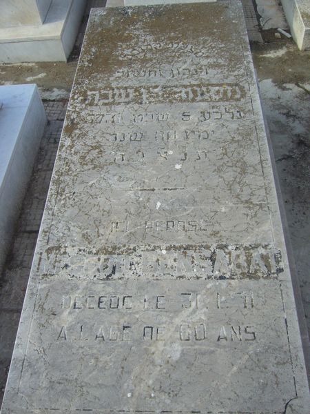 Lápide de BENSABAT Messod