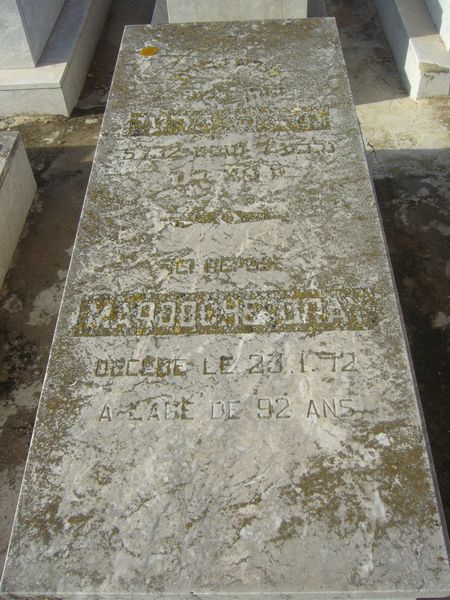 Grabstein von DRAY Mardoche