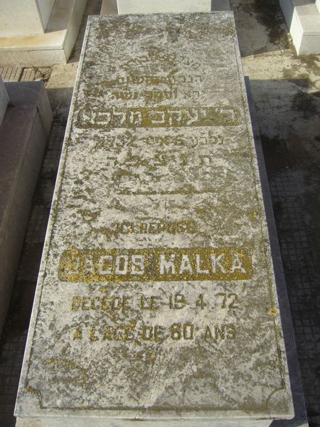 Tombstone of MALKA Jacob