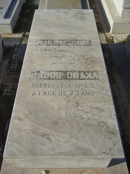Tombstone of OHANA Jacob
