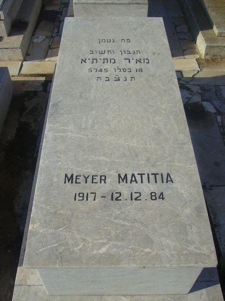 MATITIA Meyer 的墓碑