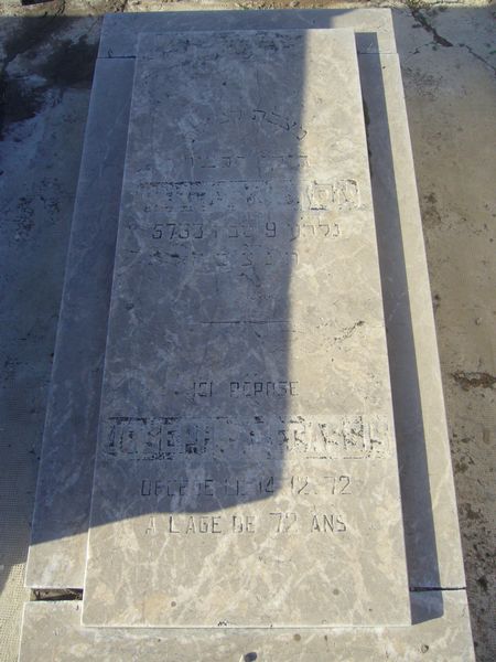 Tombstone of ABECASSIS Joseph