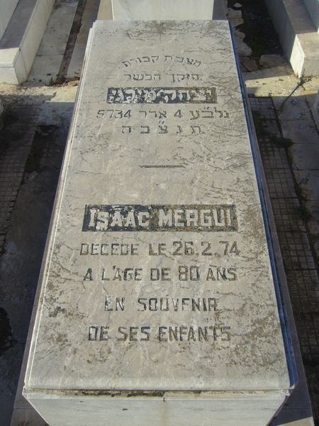 מצבת MERGUI Isaac