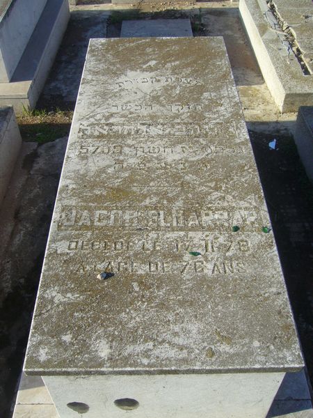 Stèle de ELHARRAR Jacob