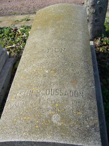 מצבת OUSSADON Esther