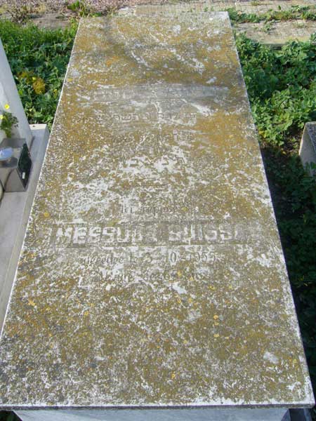 Tombstone of SUISSA Messoda