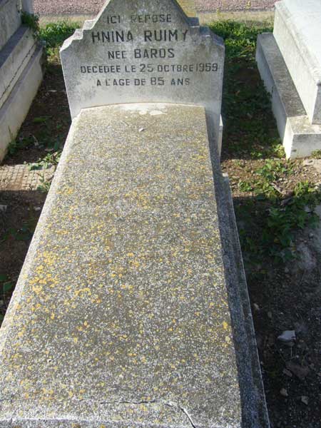 Stèle de RUIMY Hnina