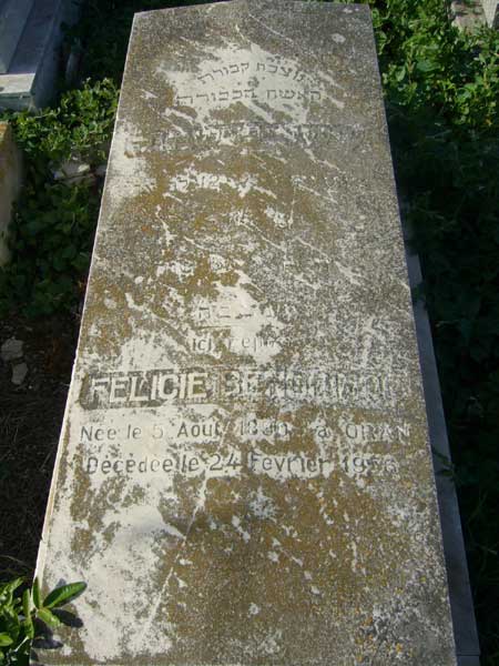 Grabstein von BENCHIMOL Felicie
