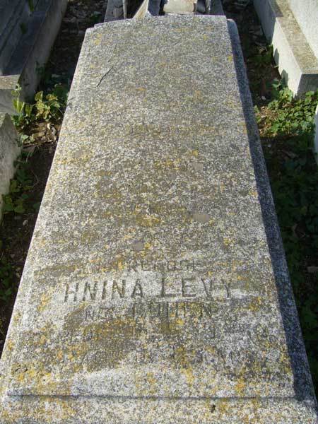 מַצֵּבה פון LEVY Hnina