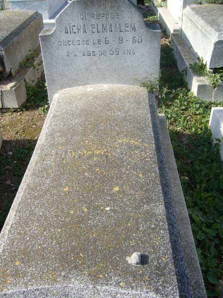 Grafsteen van ELMAALEM Aicha