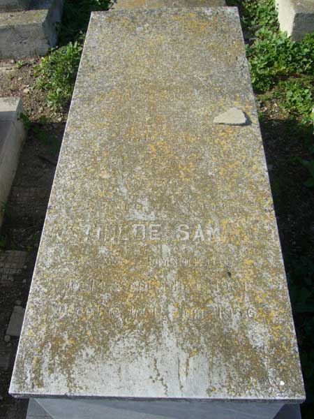 Tombstone of SAMAMA Mathilde